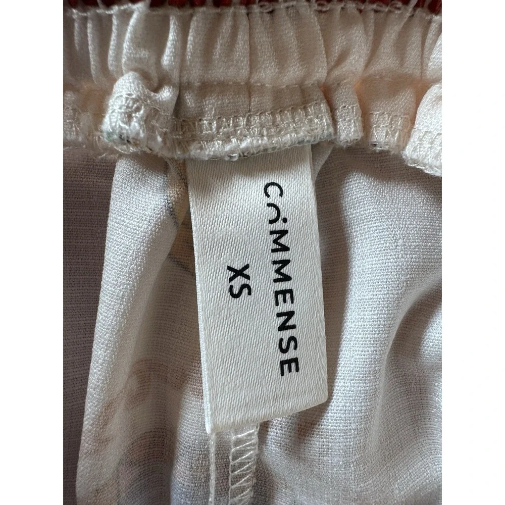 Commense‎ Pinball Short Set Xtra Small Relaxed Shirt Collar Elastic Waist Funky